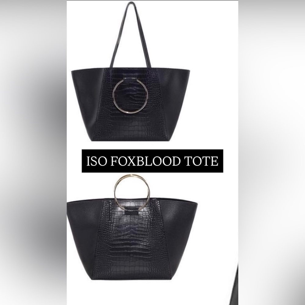 ISO FOXBLOOD Black Tote Bag